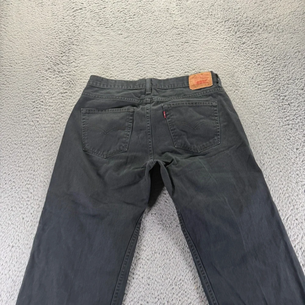 Levi's 550 Jeans Boys‎ 14 Husky Black Cotton Denim Straight Relaxed Fit Workwear
